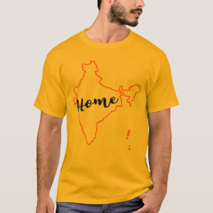 india kaart india home t-shirt design bharat