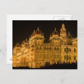 INDIA, Karnataka, Mysore: Majaraja's Palace (geb. Briefkaart (Voorkant / Achterkant)