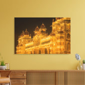 INDIA, Karnataka, Mysore: Majaraja's Paleis (b. 2 Canvas Afdruk (Insitu (Woonkamer))