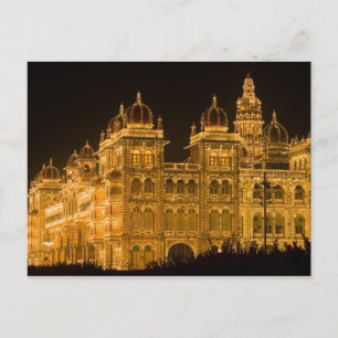 INDIA, Karnataka, Mysore: Majaraja's Paleis (b. Briefkaart