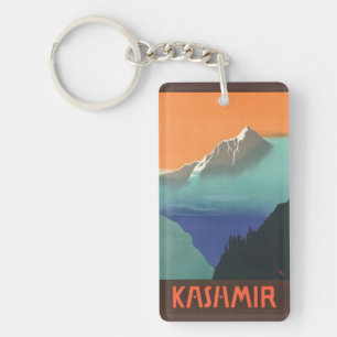 India (Kashmir) Reizen Poster Sleutelhanger