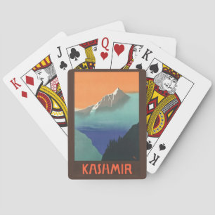 India (Kashmir) Reizen Poster Speelkaarten