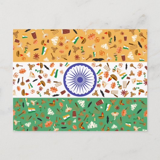 India: land van tradities en diversiteit briefkaart (Voorkant)