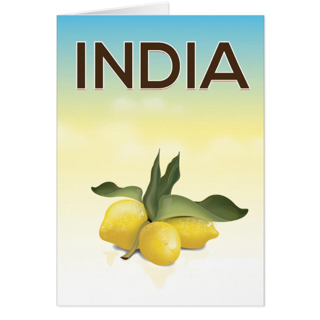 India Lemon-reisposter (Voorkant)