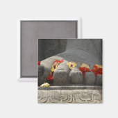 India, Mangalore, Karkala. Jains religie Magneet (Voorkant / Achterkant)