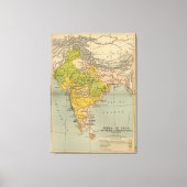 India Maratha en Mysore War Map (1804) Canvas Afdruk (Voorkant)