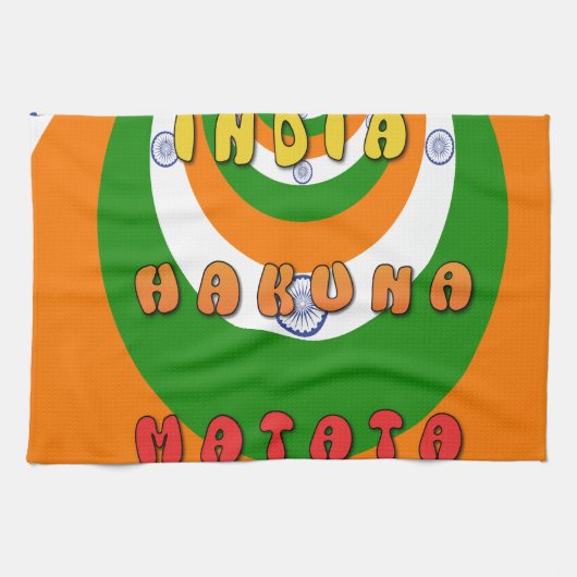INDIA MATATA HAKUNA THEEDOEK (Horizontaal)