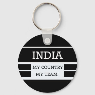 India Mijn Land Mijn Team Concept Sleutelhanger