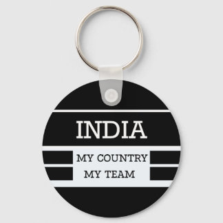 India Mijn Land Mijn Team Concept Sleutelhanger