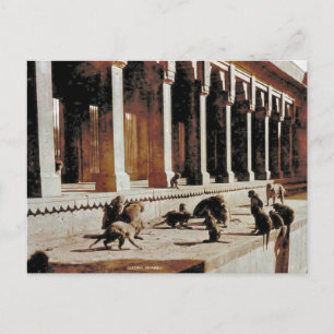 India, Monkey tempel Briefkaart
