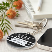 India My Country My Team Concept Sleutelhanger (Voorkant Rechts)