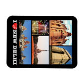 India - New Delhi - I Love - Magnet Magneet (Horizontaal)