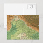 India noordwestelijke deel briefkaart (Voorkant / Achterkant)