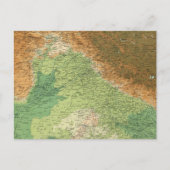 India noordwestelijke deel briefkaart (Voorkant)