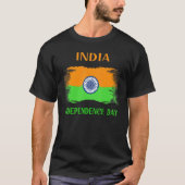 India Onafhankelijkheidsdag 15 augustus 1947 Indis T-shirt (Voorkant)
