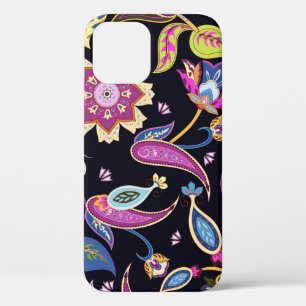 India Paisley Naadloos Bloemen Ornament iPhone 12 Hoesje
