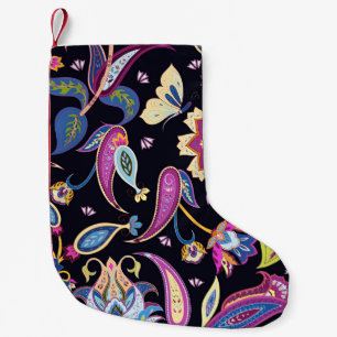 India Paisley Naadloos Bloemen Ornament Kleine Kerstsok