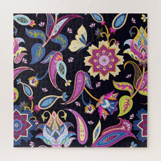 India Paisley Naadloos Bloemen Ornament Legpuzzel