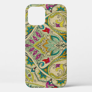 India paisley patroon, Boheemse grens. iPhone 12 Hoesje