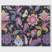 India paisleypatroon cadeaupapier (Vlak)