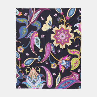 India paisleypatroon fleece deken