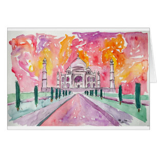 India paleis in zonsondergang