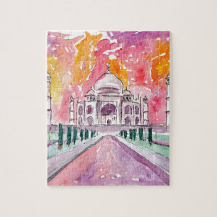 India paleis in zonsondergang legpuzzel