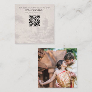 India Passport Wedding QR Informatiekaartje
