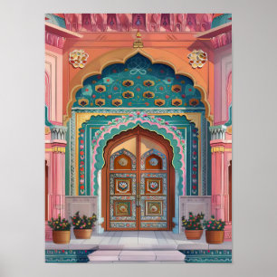 India Print India Illustratie Jaipur Print Jaipur