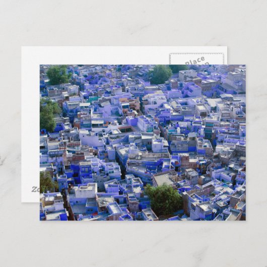 INDIA, Rajasthan, Jodhpur: Blue City of Jodhpur Briefkaart (Voorkant / Achterkant)