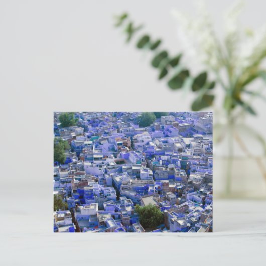 INDIA, Rajasthan, Jodhpur: Blue City of Jodhpur Briefkaart (Staand voorkant)