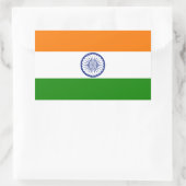 India Rechthoekige Sticker (Tas)