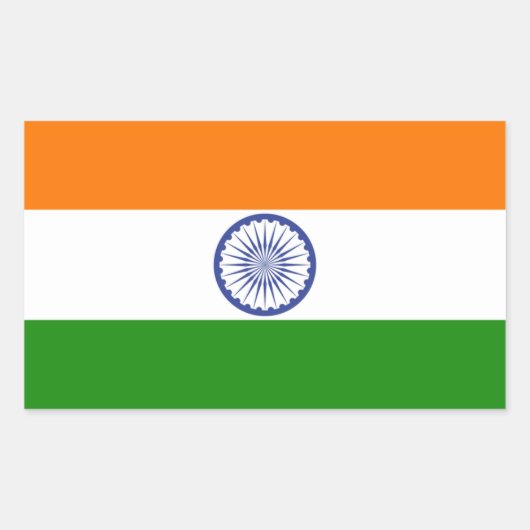 India Rechthoekige Sticker (Voorkant)