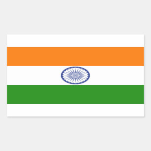 India Rechthoekige Sticker