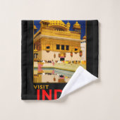 India reisposter indiase kunst bad handdoek (Wasdoekje)