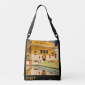 India reisposter indiase  kunst crossbody tas (Achterkant)