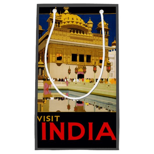 India reisposter indiase  kunst klein cadeauzakje (Voorkant)