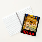 India reisposter indiase kunst notitieboek (Binnen)