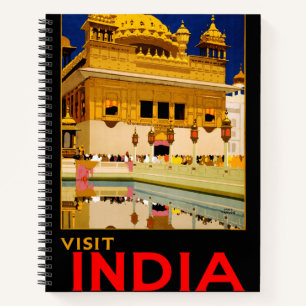 India reisposter indiase  kunst notitieboek