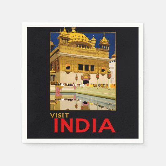 India reisposter indiase kunst servet (Voorkant)