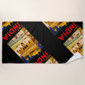 India reisposter indiase  kunst strandlaken (Voorkant)