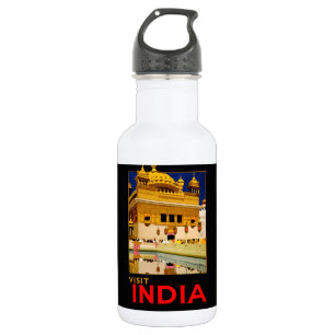 India reisposter indiase  kunst waterfles 