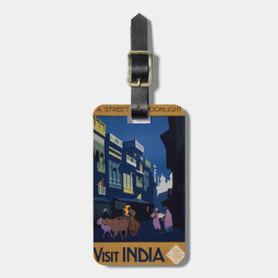 India Reizen Poster Aangepast bagagelabel