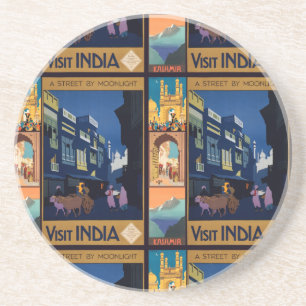 India Reizen Poster Collage onderzetter