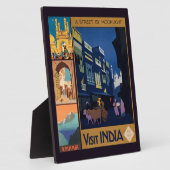 India Reizen Poster Collage plaque Fotoplaat (Zijkant)