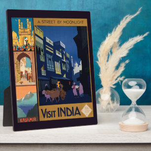 India Reizen Poster Collage plaque Fotoplaat