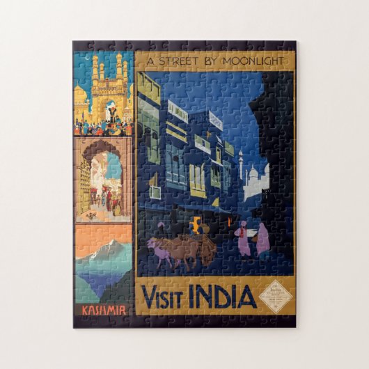 India Reizen Poster Collage puzzel (Verticaal)