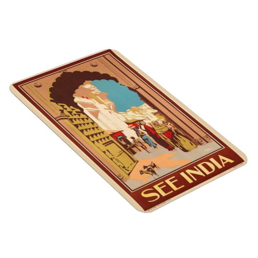 India Reizen Poster Magneet (Rechterzijde)