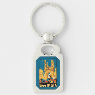 India Reizen Poster Sleutelhanger