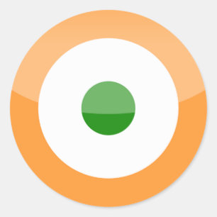 india ronde sticker